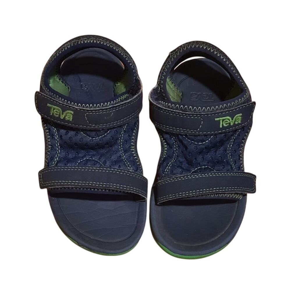 Green Navy Blue Teva Psyclone XLT Sandal - Kids Toddler- 10